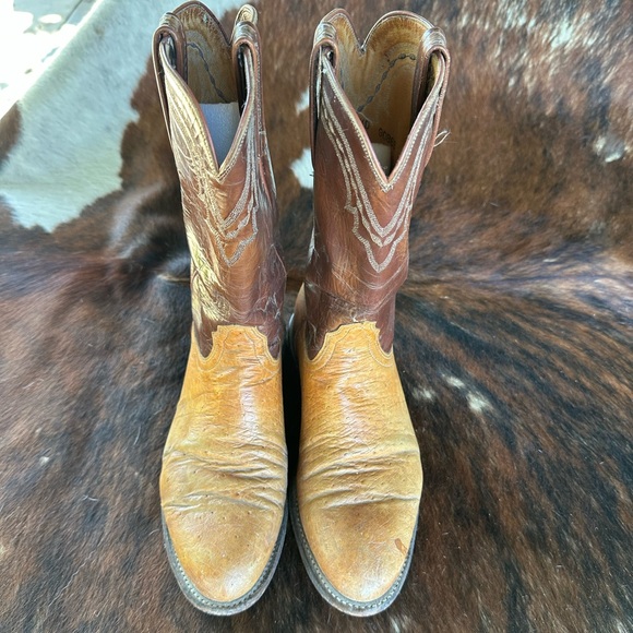 Leucchese ostrich boots men’s 7.5 d women’s 8.5 - Picture 4 of 14